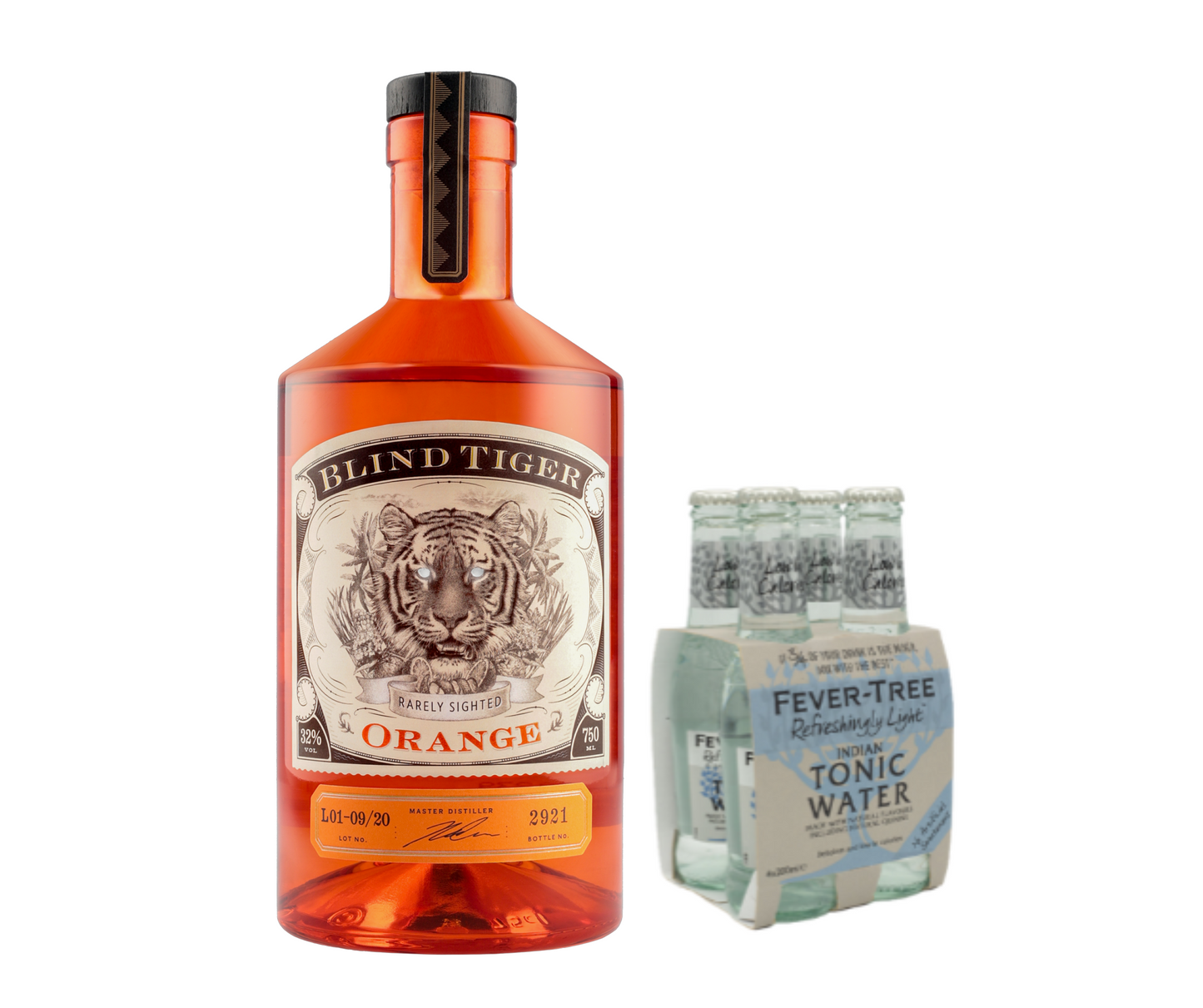 Blind Tiger Orange 750ml + FREE Fever Tree Tonic Water (Pack of 4)